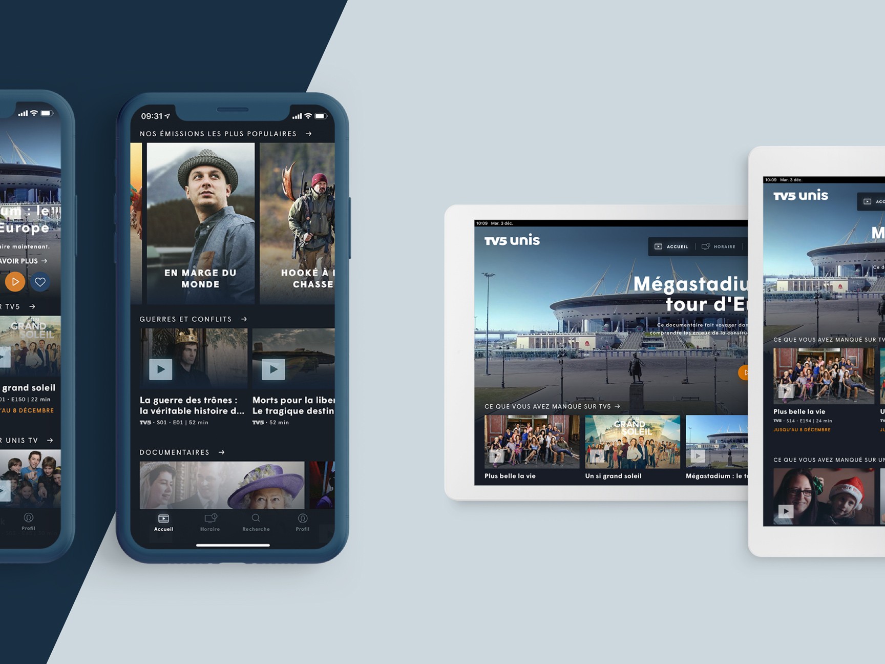 TV5Unis sur mobile et tablette