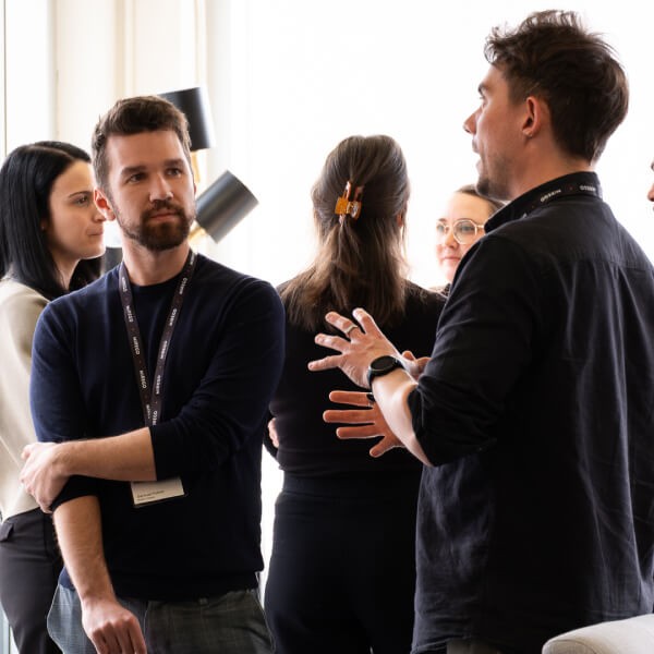 People discussing during a Mirego Session