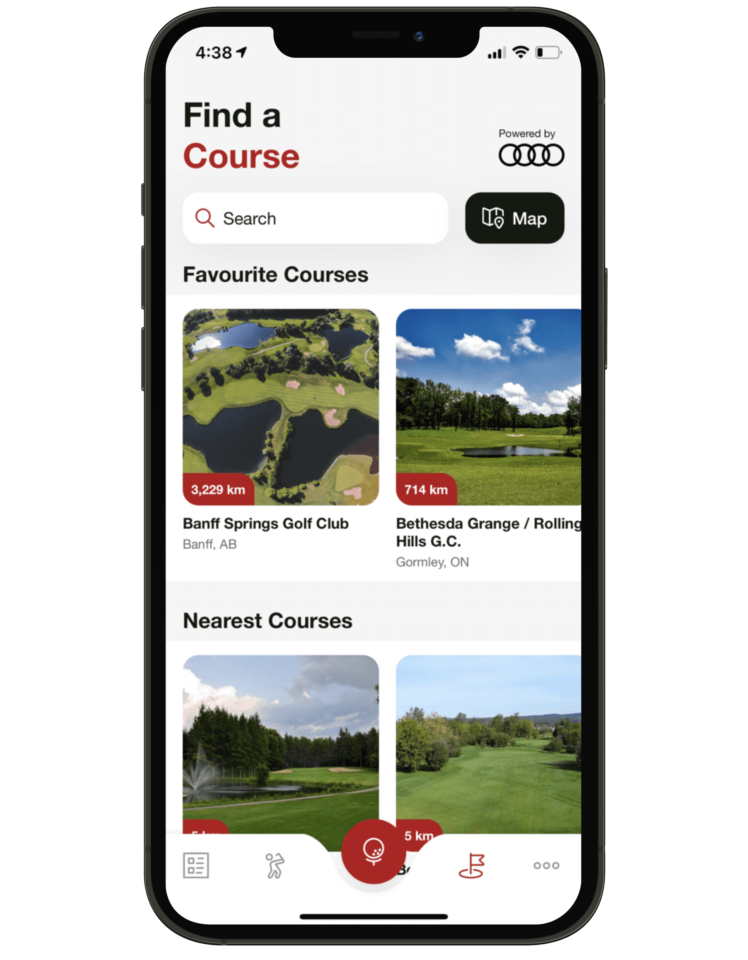 Course finder feature