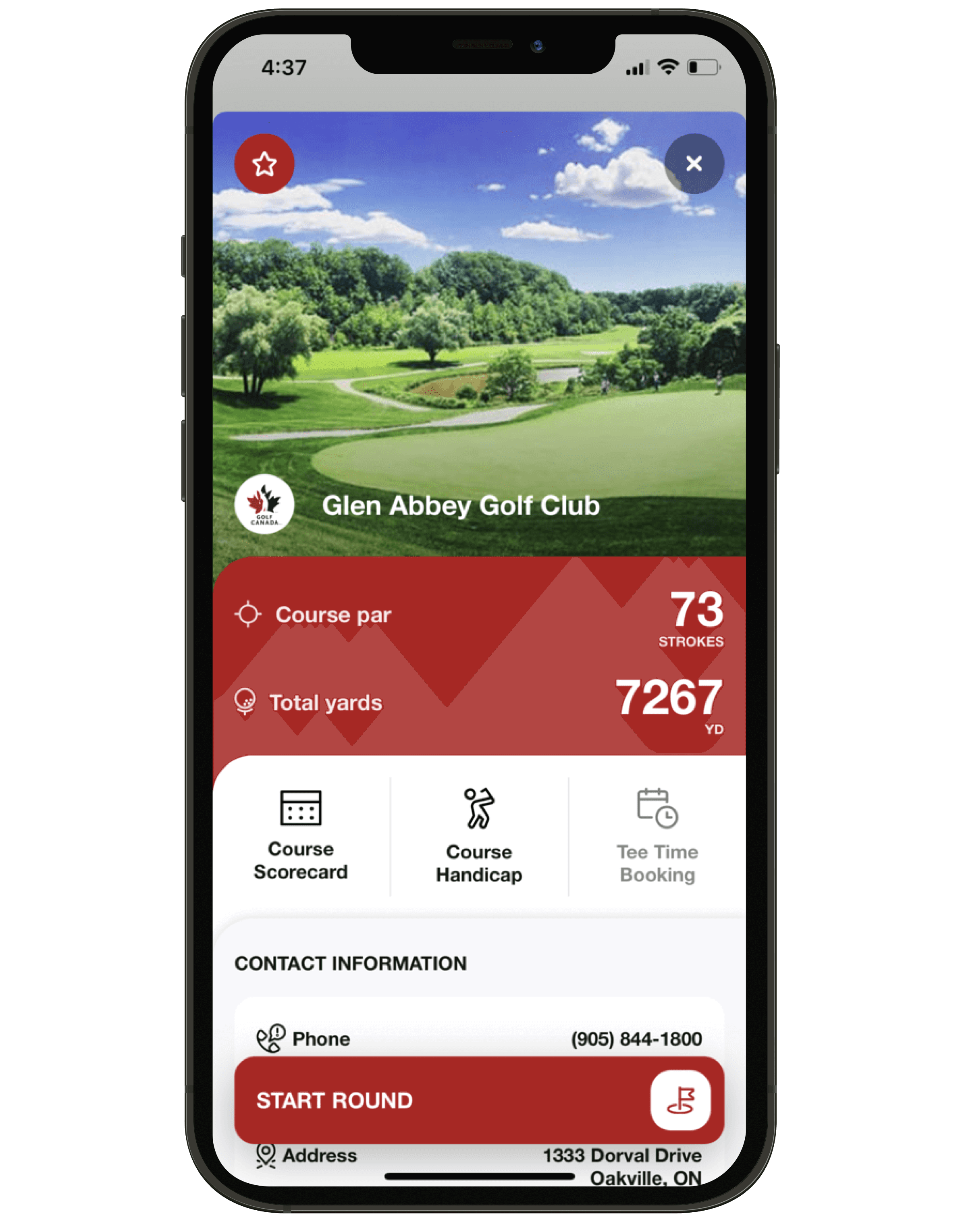 Course detail card