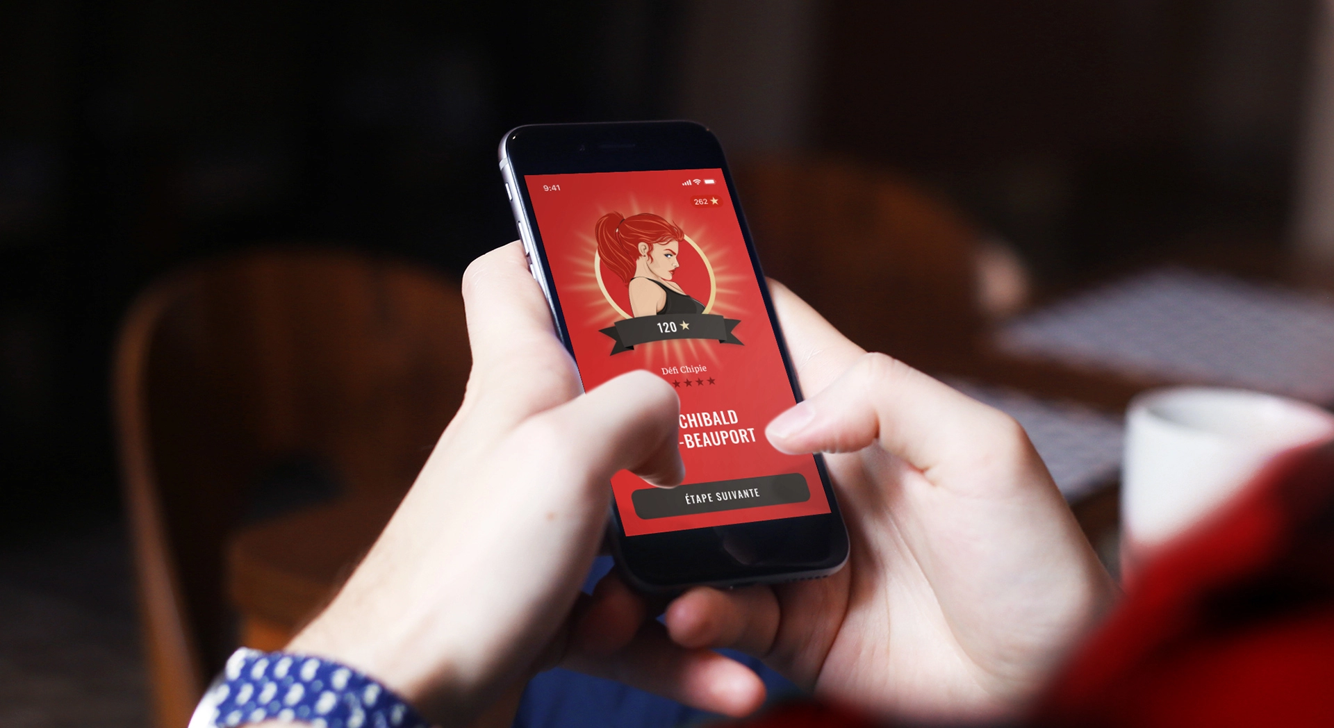 Écran de récompense gagnée de l'application d'Archibald