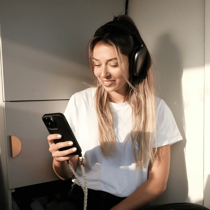 Photo of a person using their mobile phone