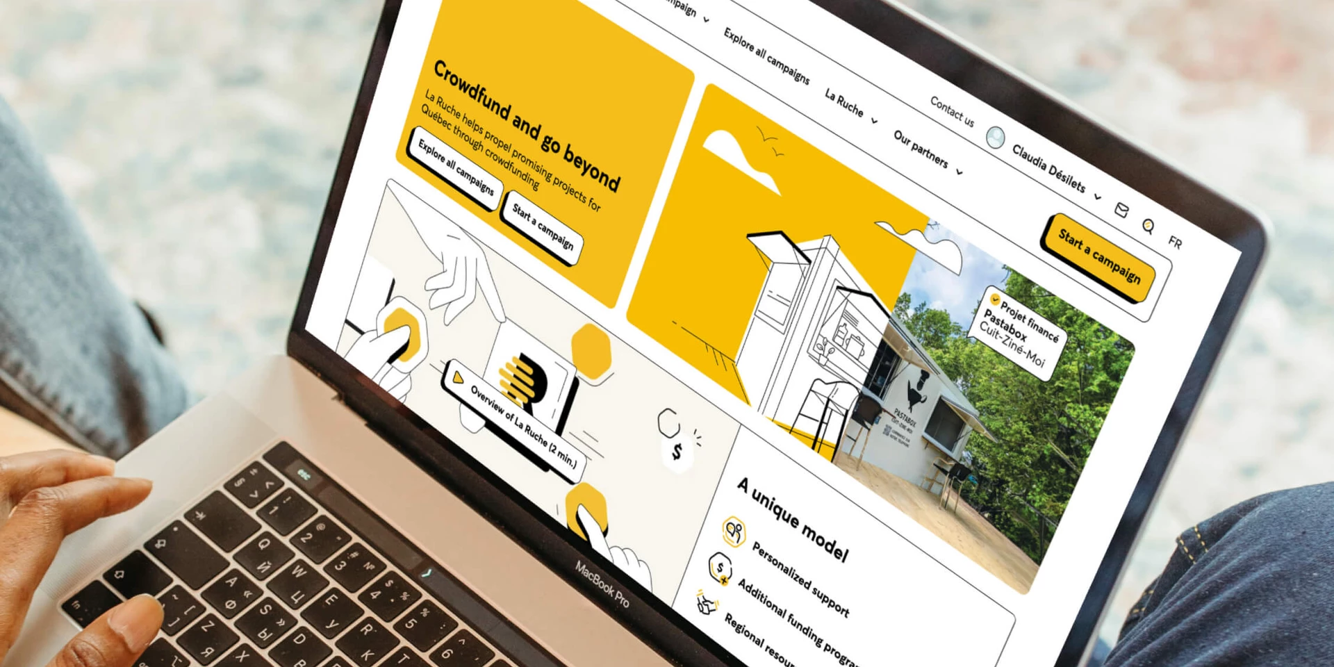 La Ruche crowdfunding platform interface