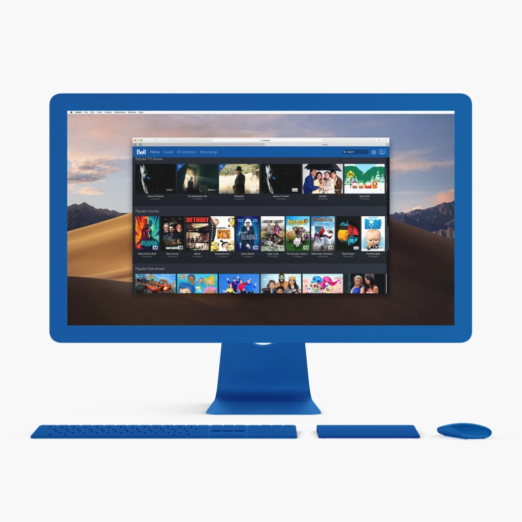 Desktop interface