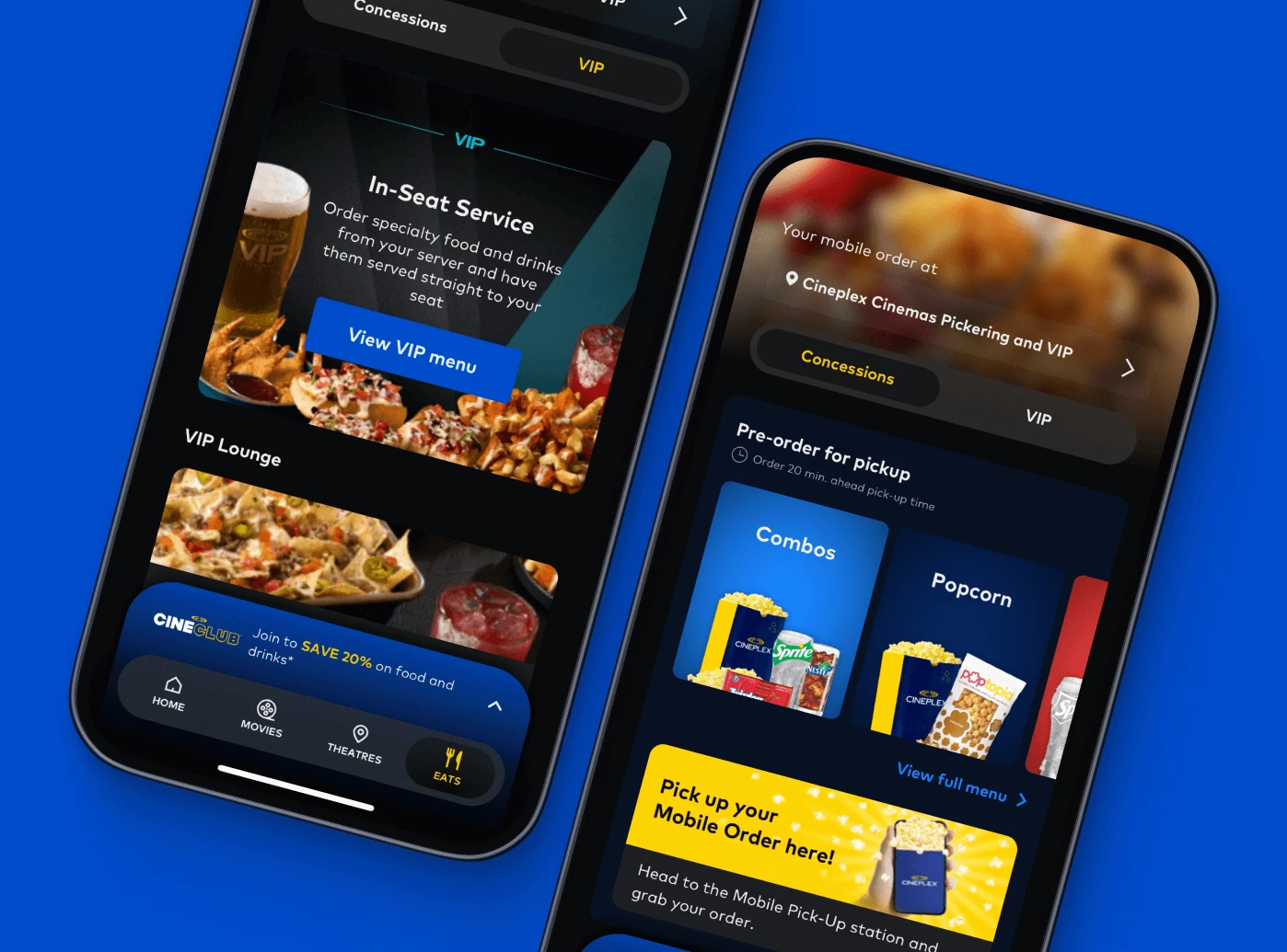 Food and beverage pre-ordering interfaces