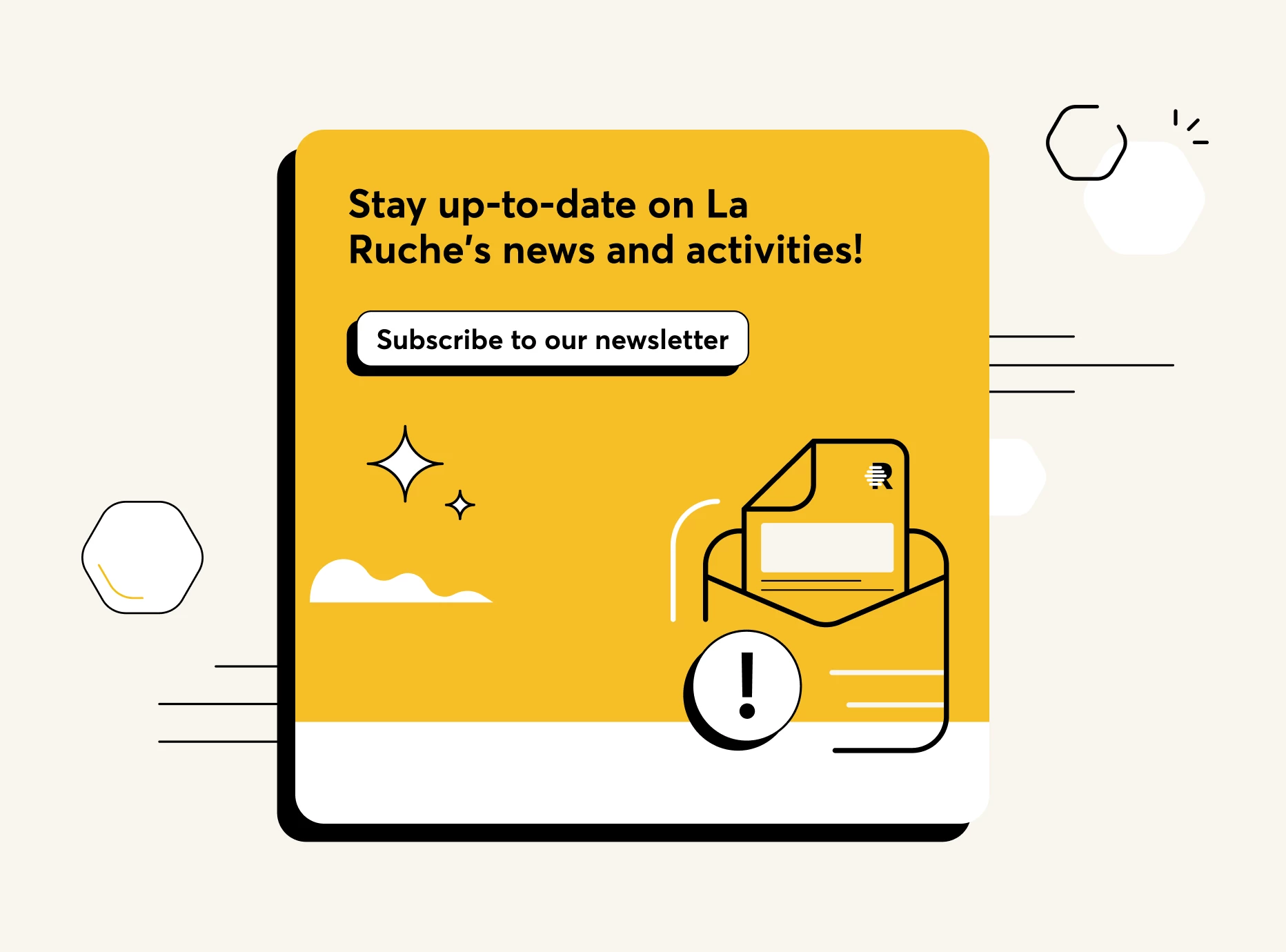 Newsletter signup card