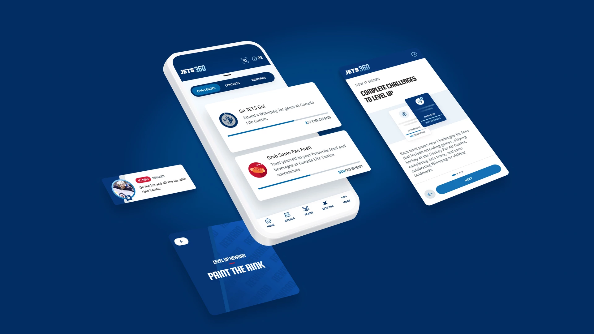 Jets 360 rewards program interface