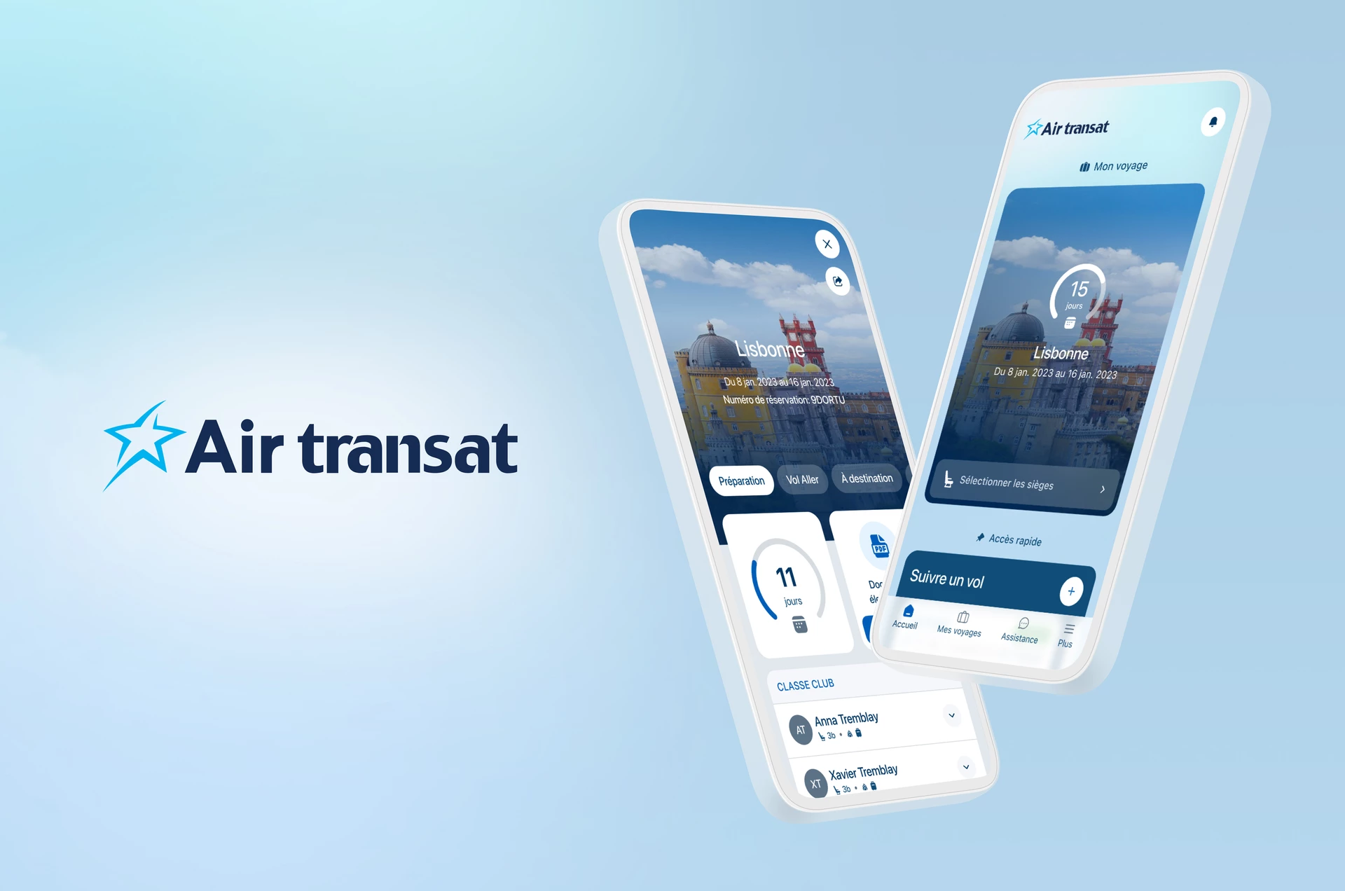 Application mobile d'Air Transat