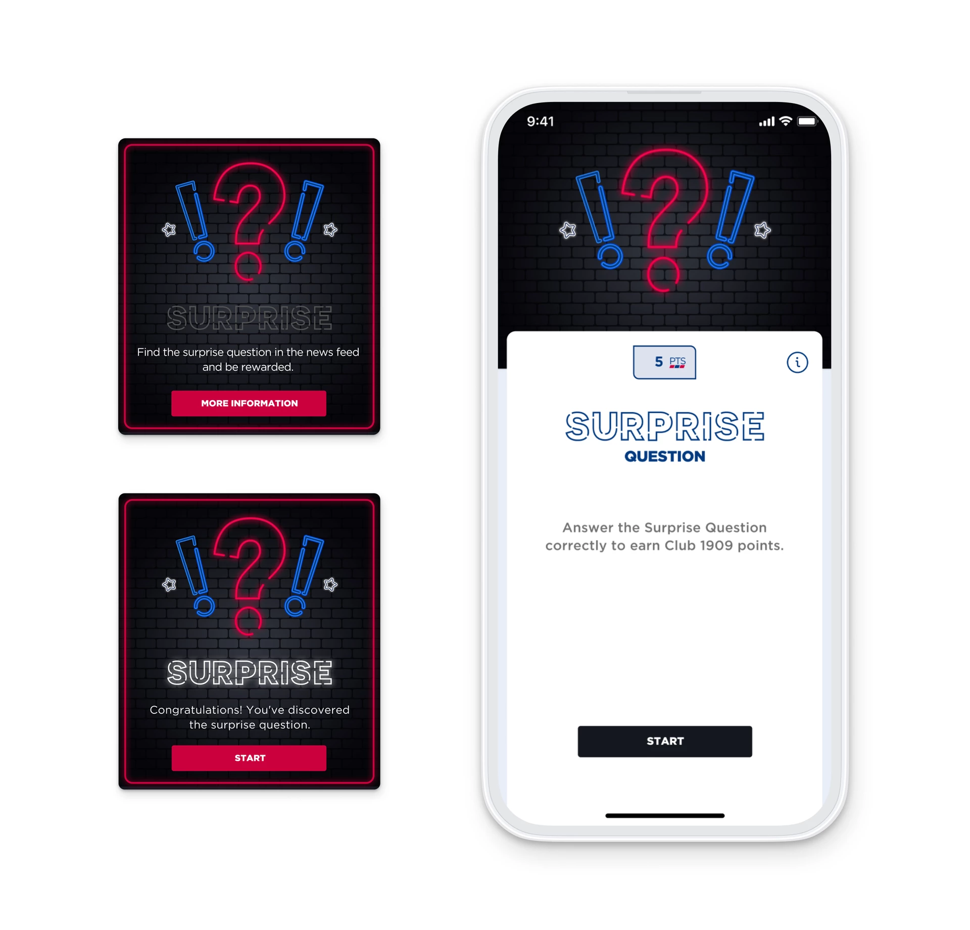 Montreal Canadiens app's Random Surprise Question feature