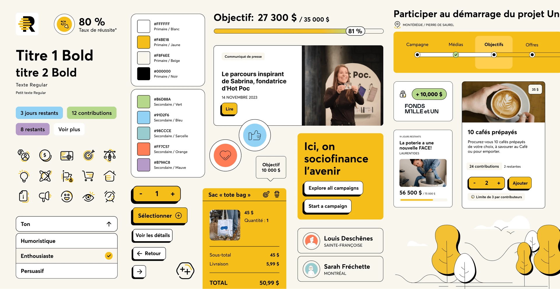 Design system de la plateforme