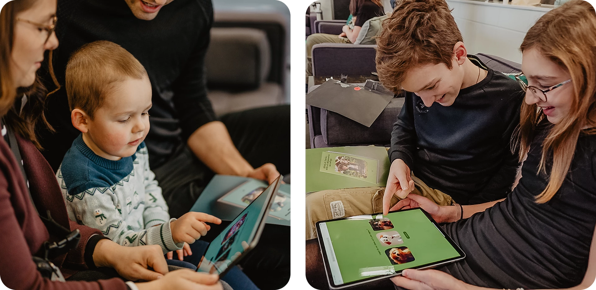 In Mirego’s office, the team’s children actively took part in shaping their future books by answering questions that would define their character and storyline.