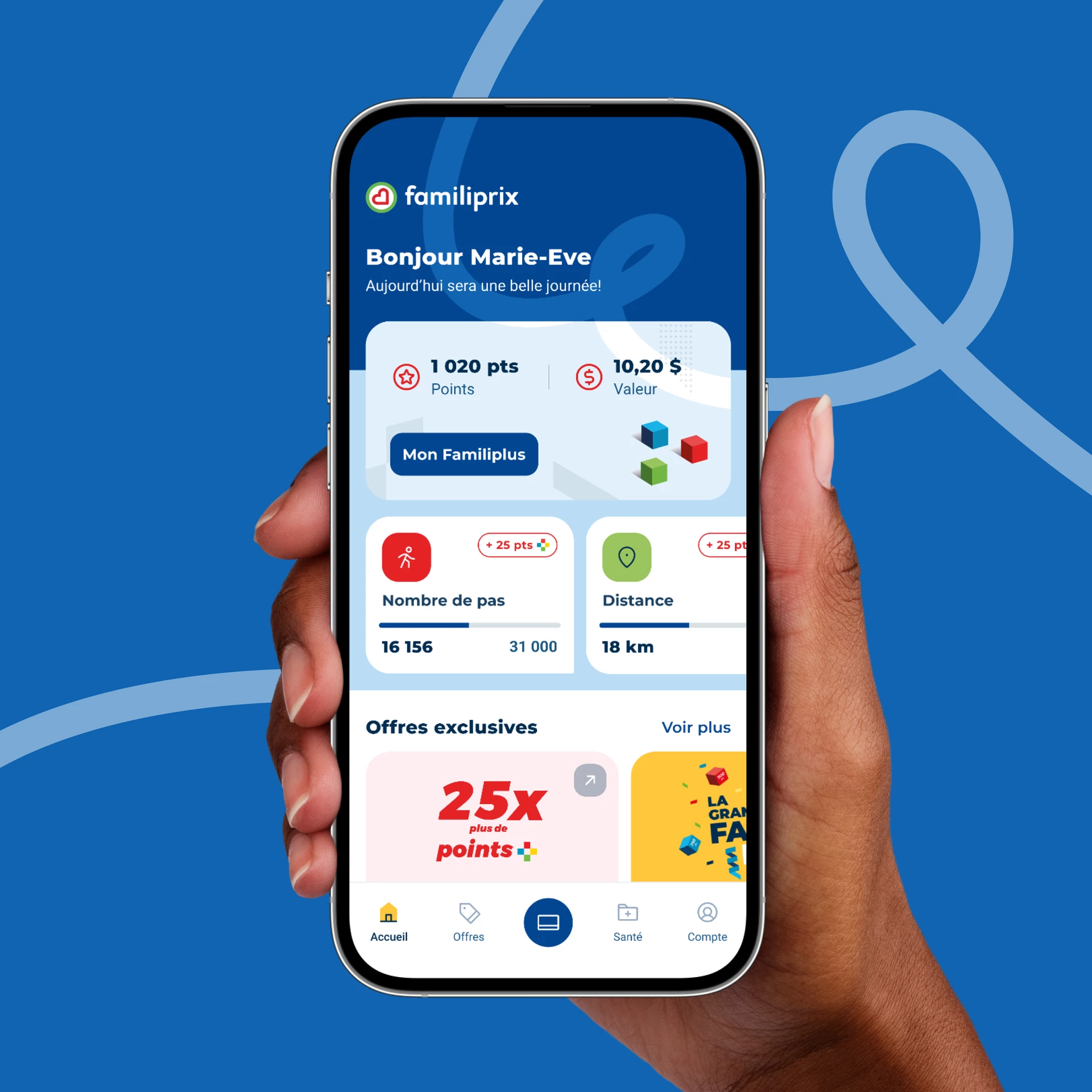 Application mobile de Familiprix