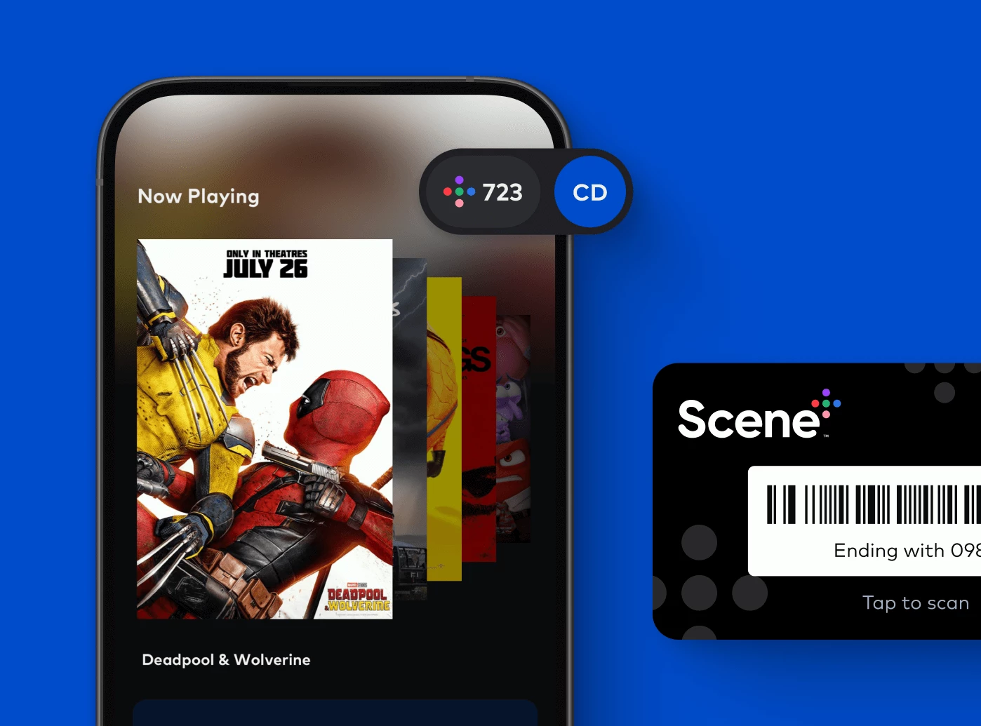 Scene+ loyalty program elements from the app