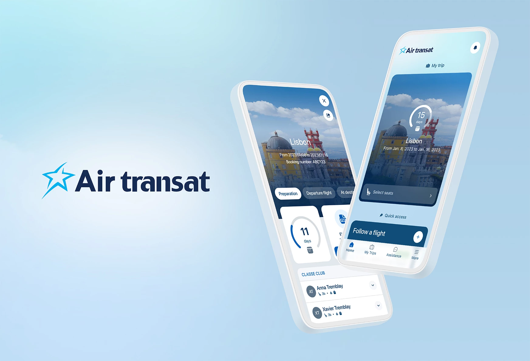 Air Transat mobile application